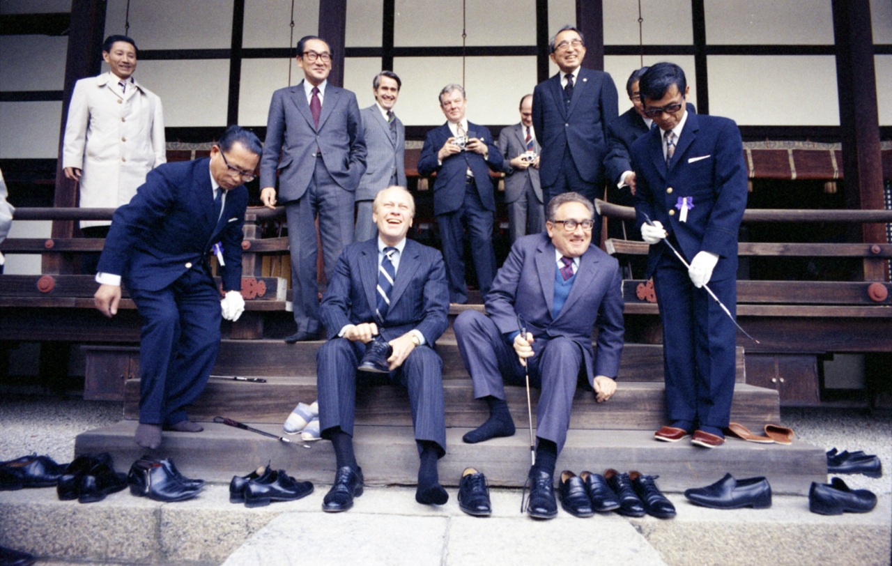 Gerald Ford e Henry Kissinger Giappone