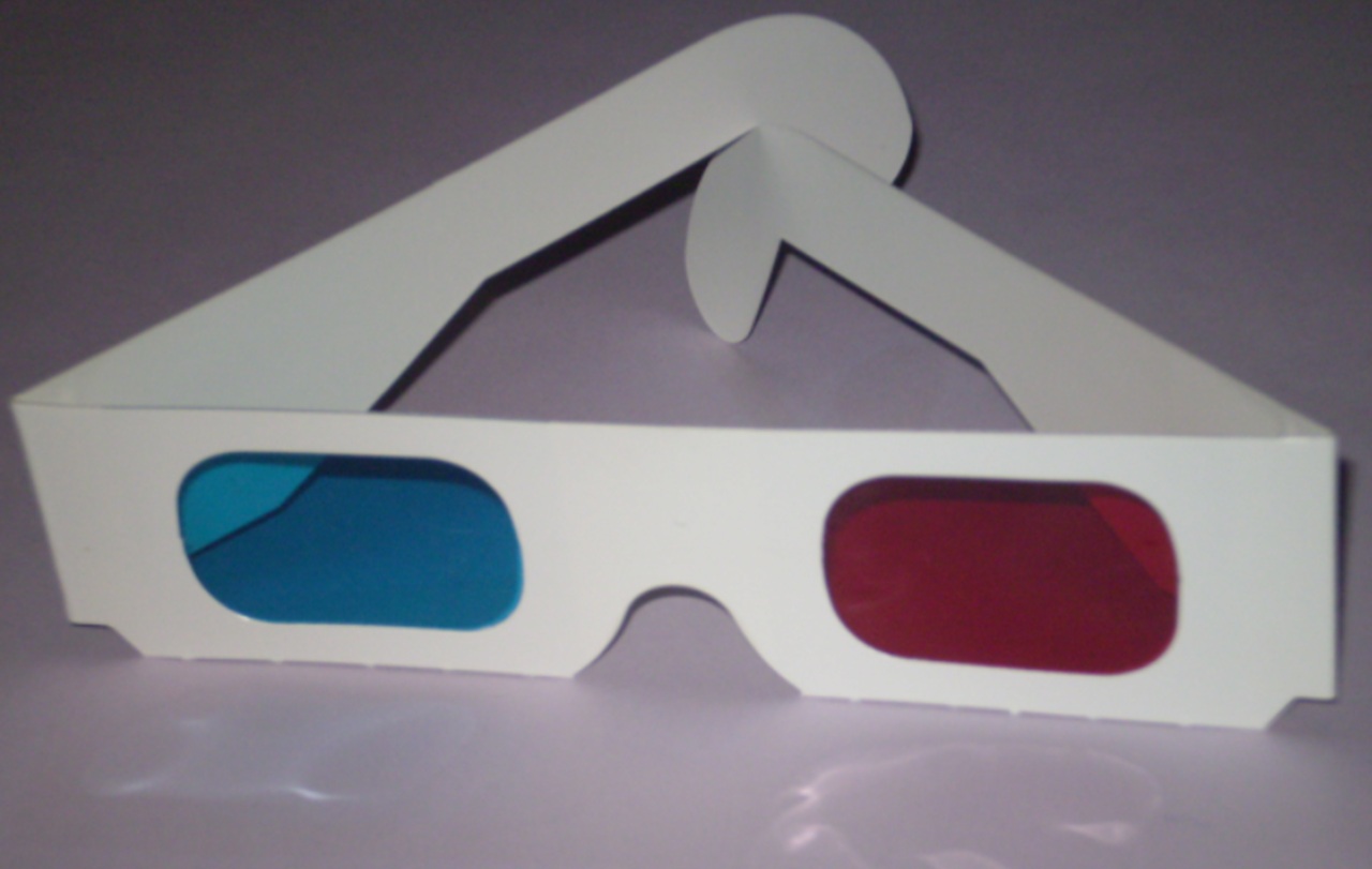 cinema in 3D occhiali anaglifi