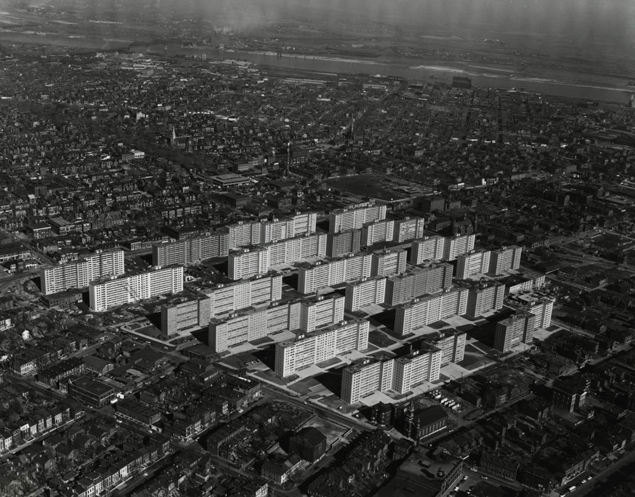 Pruitt-Igoe foto aerea