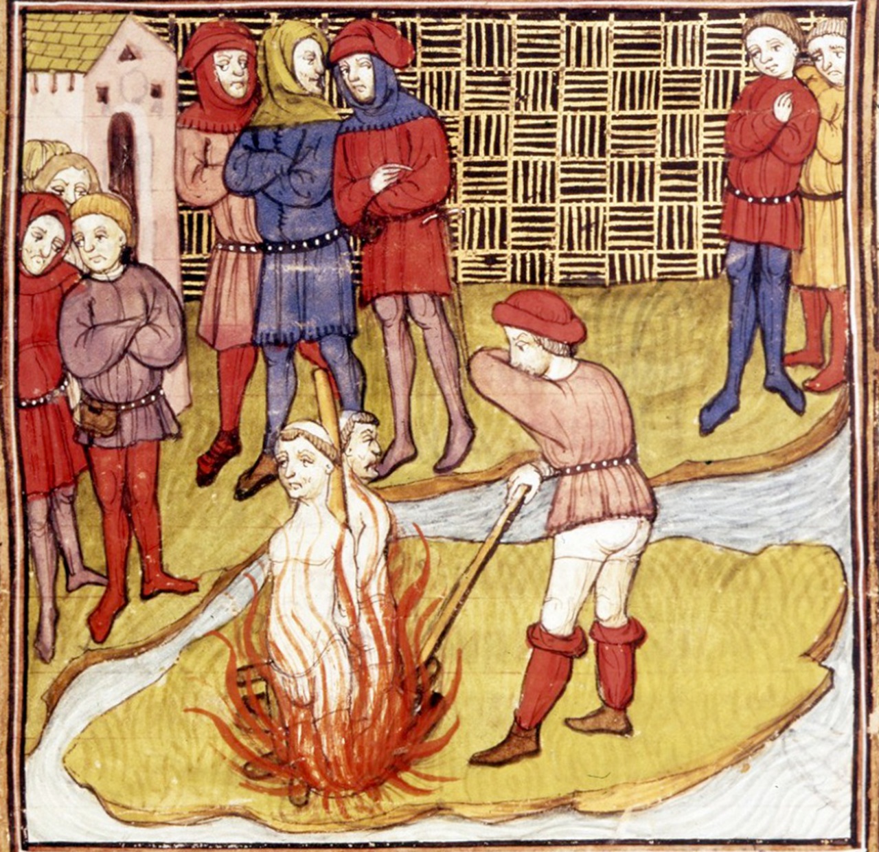 maledizione dipinto rogo