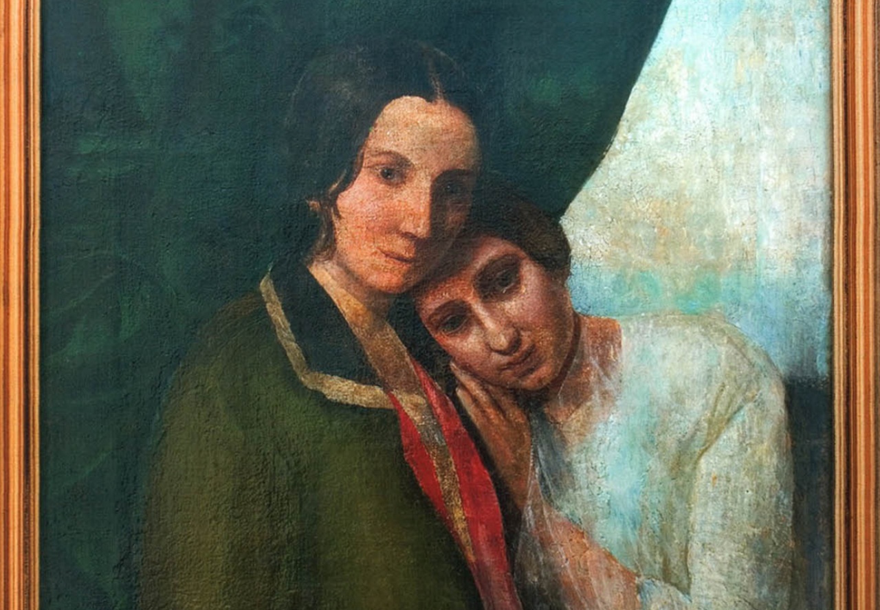 Madame Blavatsky dipinto con la madre