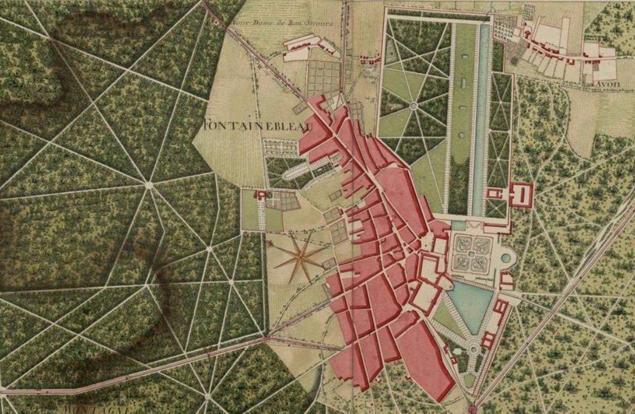 foresta di Fontainebleau mappa