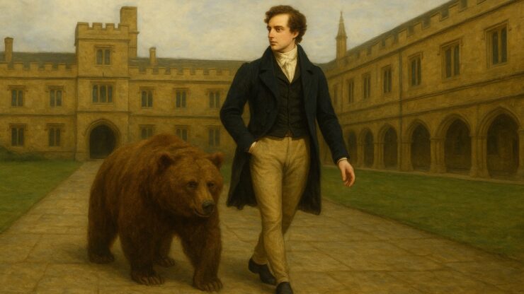 Vietato l'accesso ai cani? Allora mi presento con un orso, il poeta Byron e la sua stravagante trovata