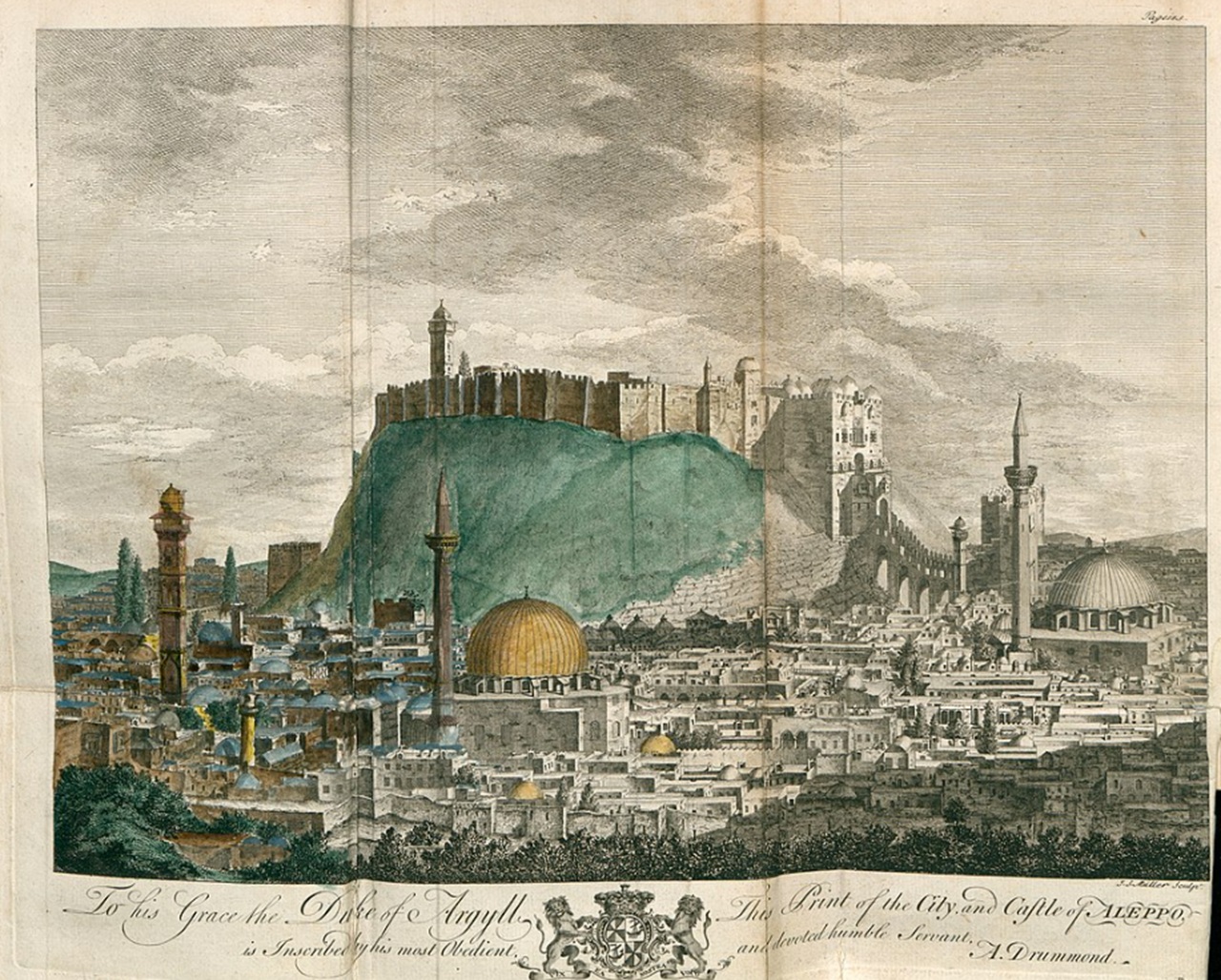 11 ottobre veduta di Aleppo del XVIII secolo