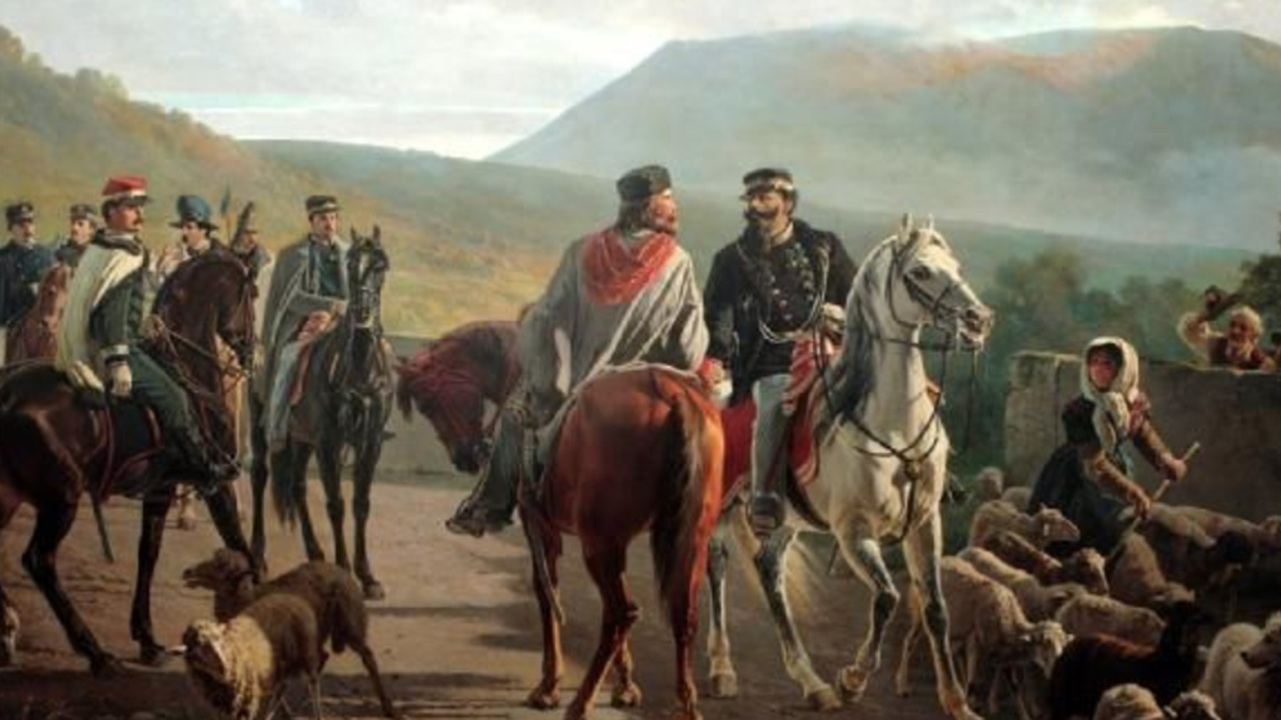 Rappresentazione incontro di Teano del 26 ottobre 1860