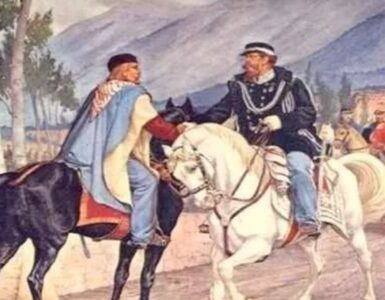 Rappresentazione incontro di Teano del 26 ottobre 1860