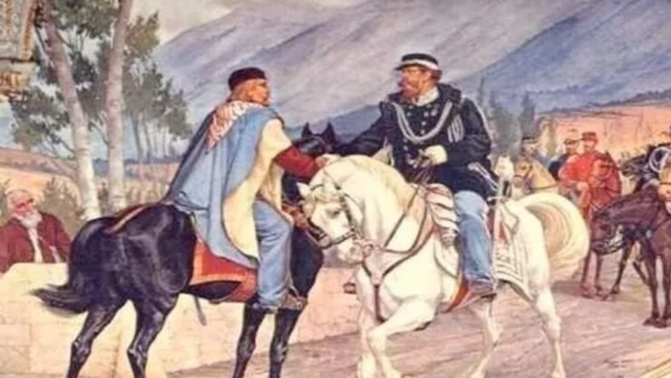 Rappresentazione incontro di Teano del 26 ottobre 1860