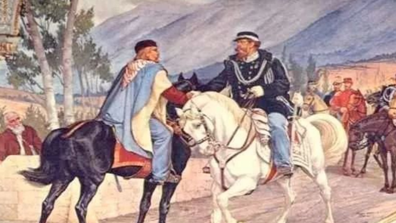 Rappresentazione incontro di Teano del 26 ottobre 1860