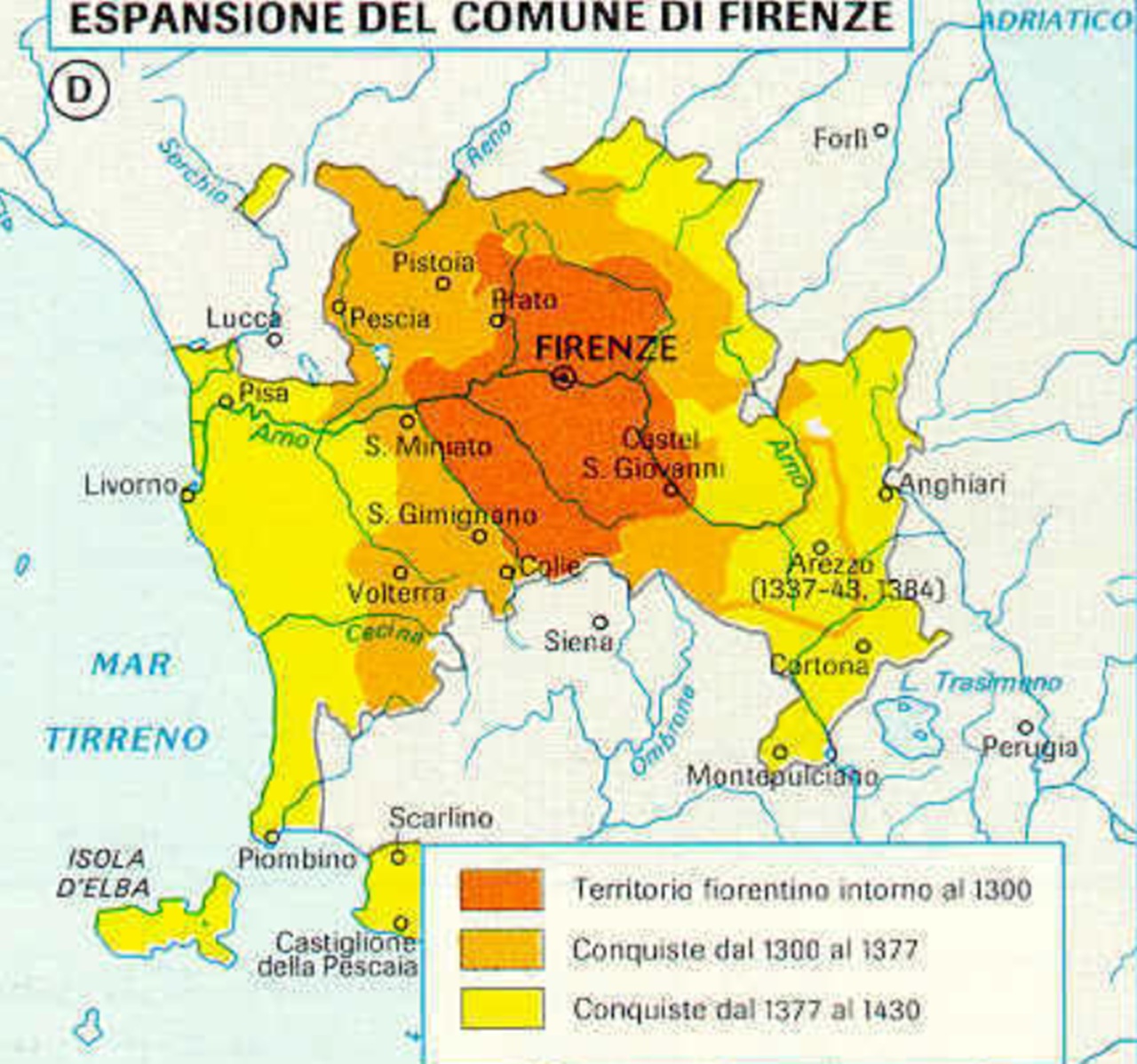 5 novembre Arezzo sotto Firenze 1384