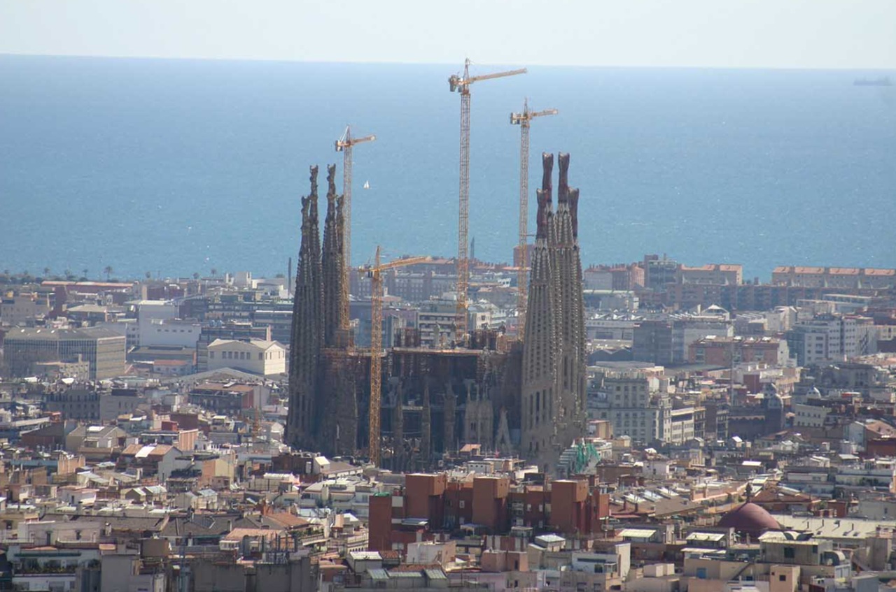 Sagrada Família nel 1985
