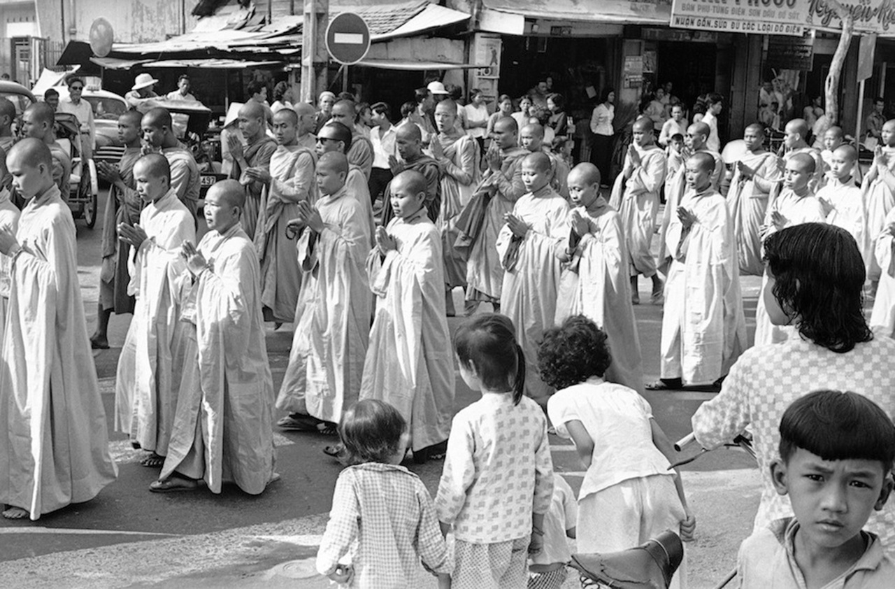 monaco processione buddhista Saigon 11 giugno 1963