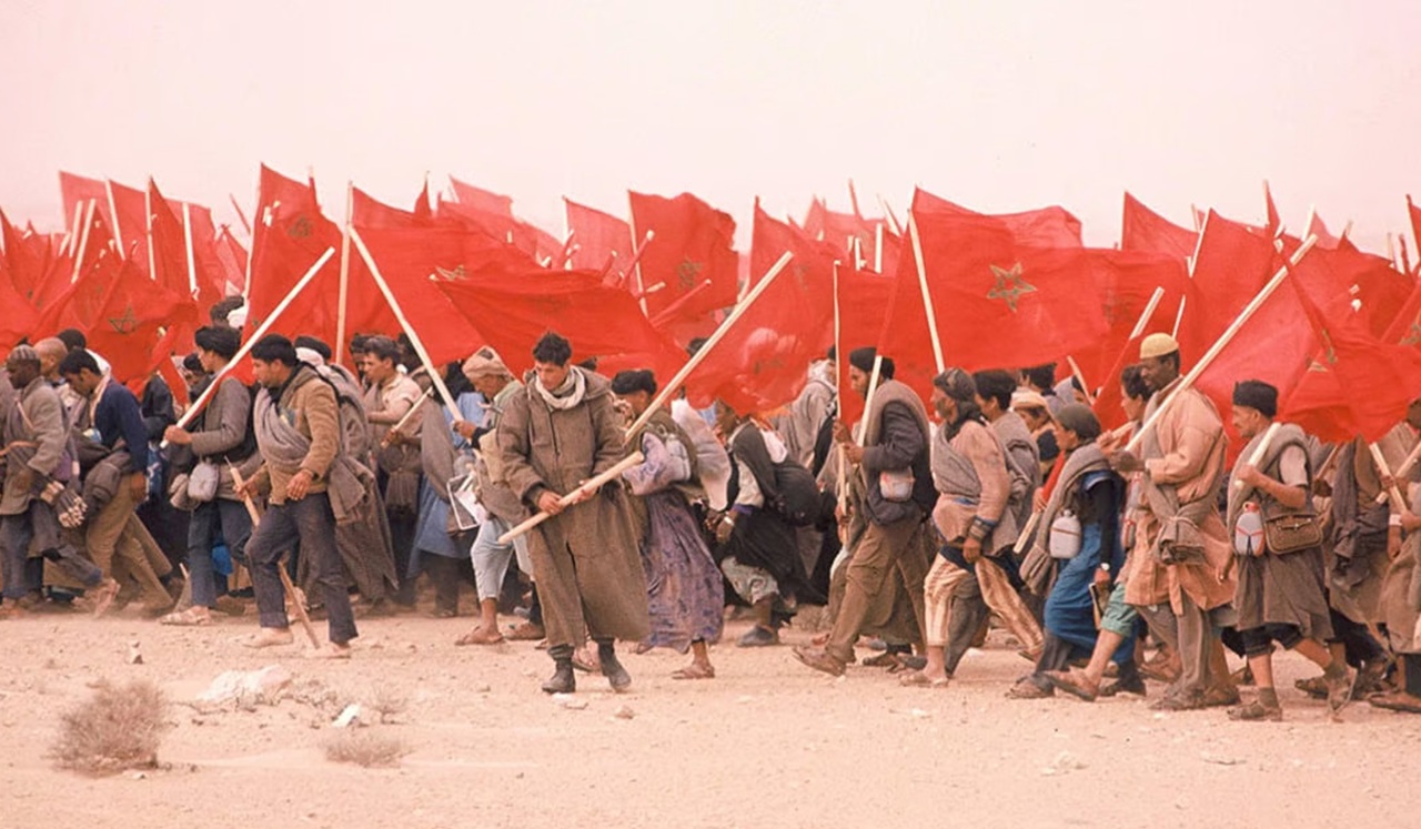 Marcia Verde bandiere Marocco
