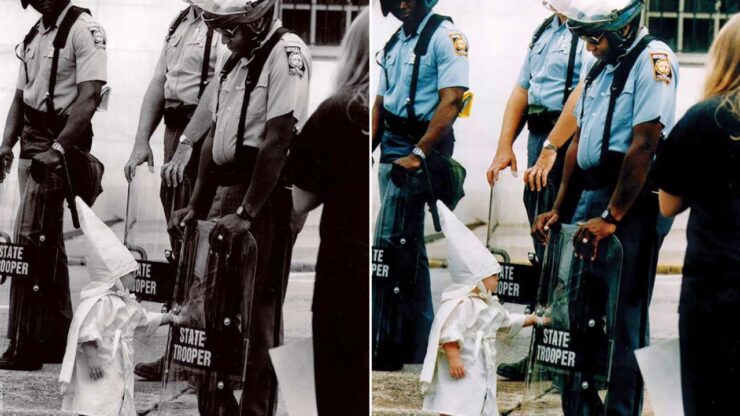 Foto del giorno: non si nasce razzisti