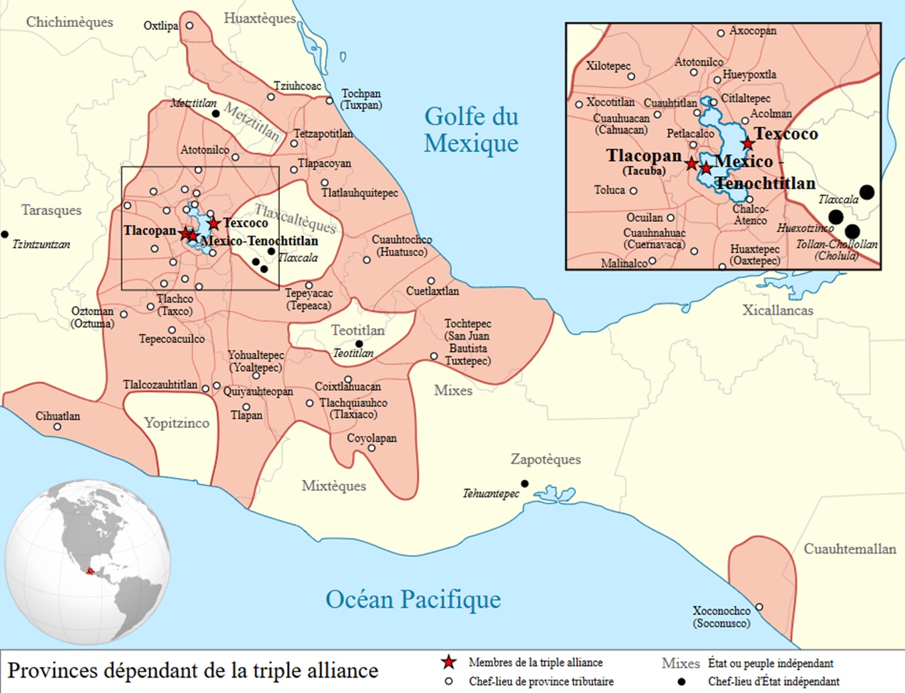 Impero Mexica massima estensione