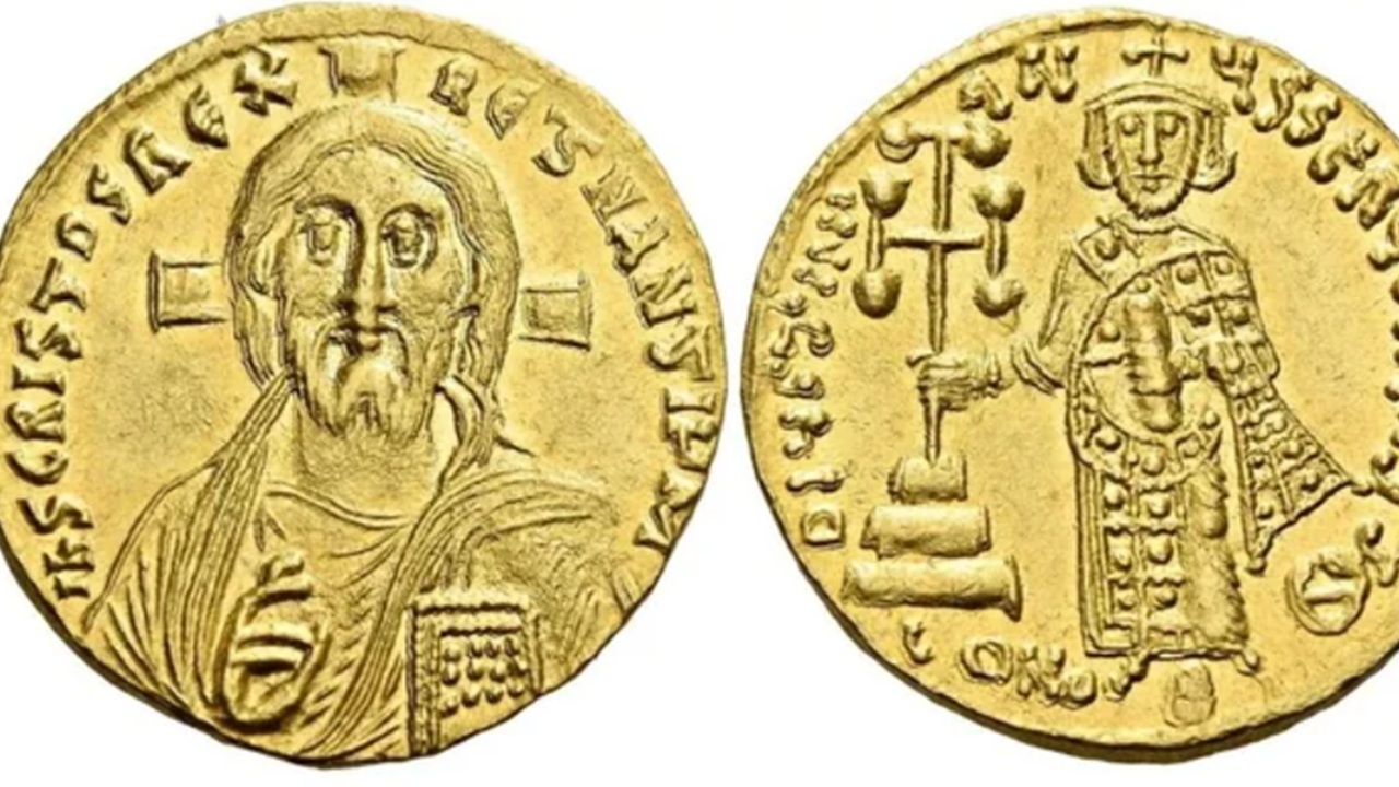 Monetazione di Giustiniano II che provocò la guerra contro gli Arabi