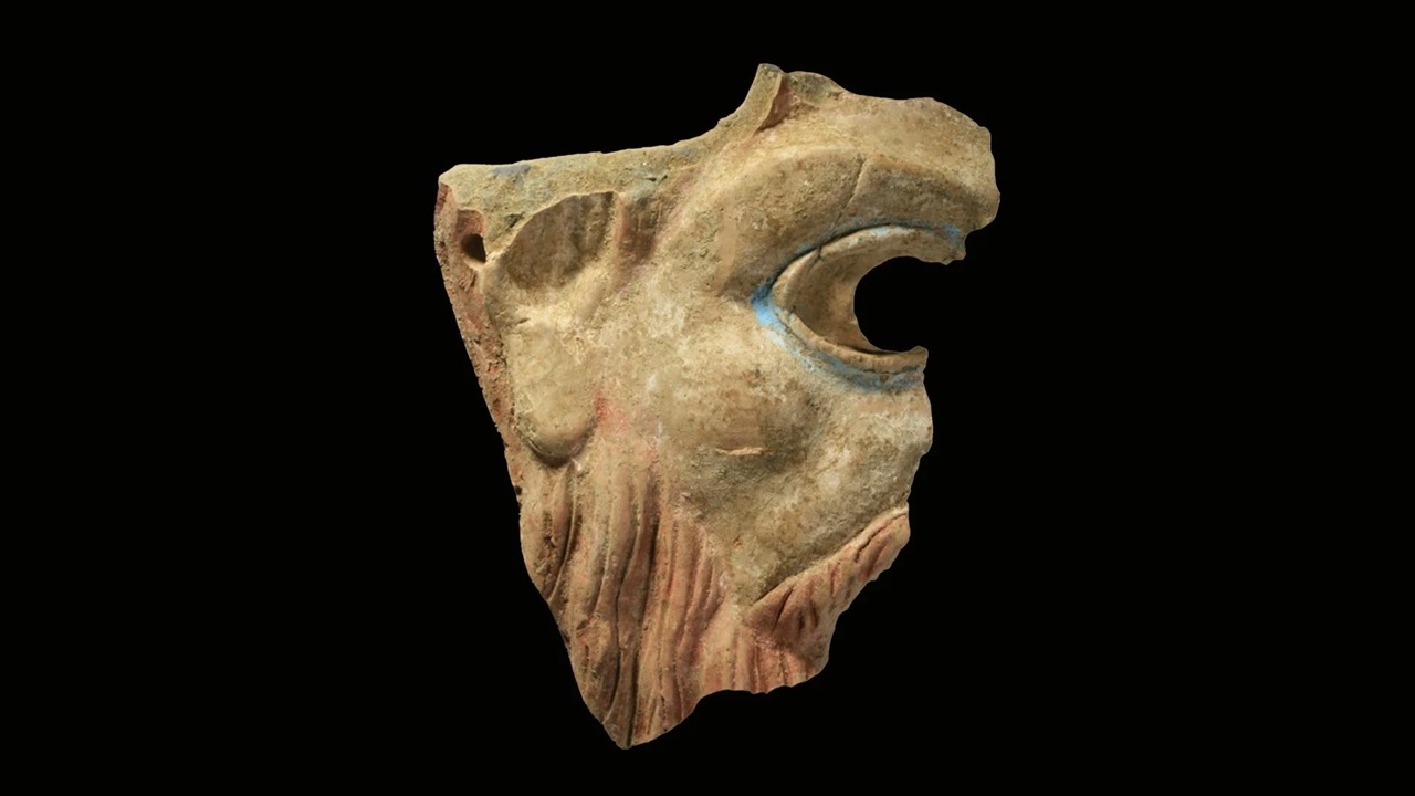 maschera satiro dettaglio