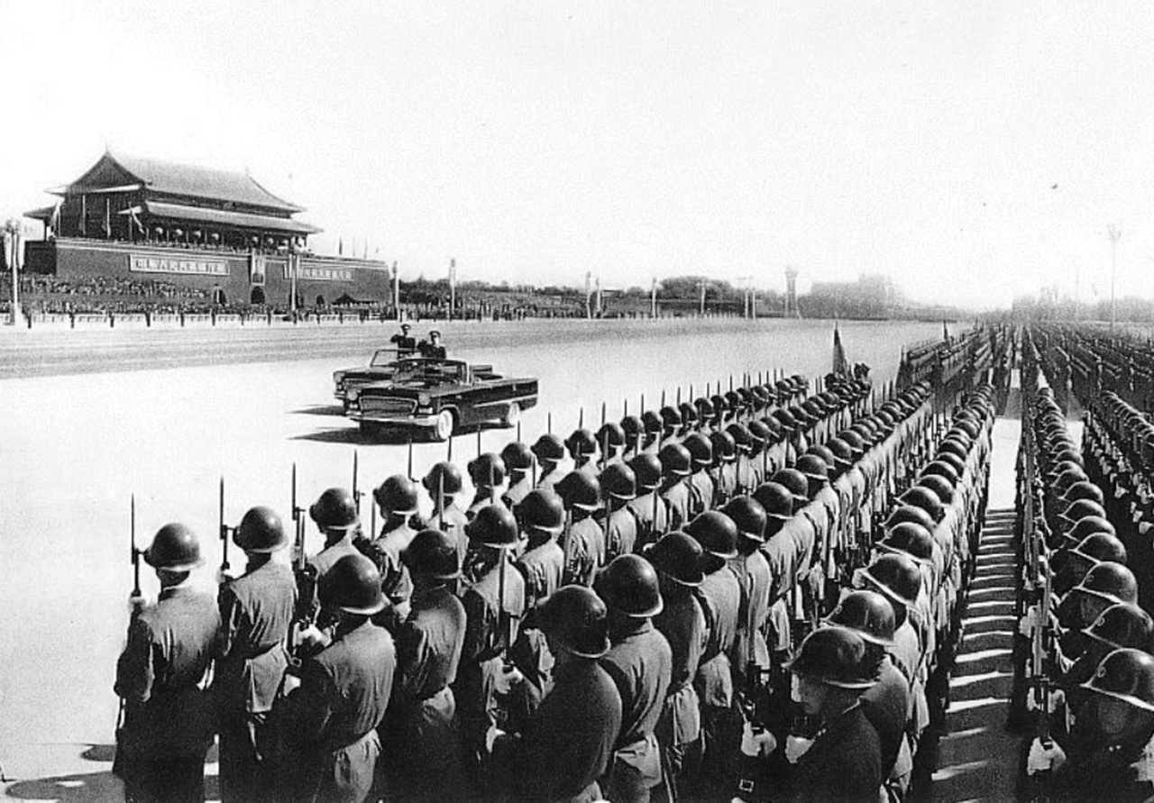 Lin Biao come ministro della Difesa parata 1959