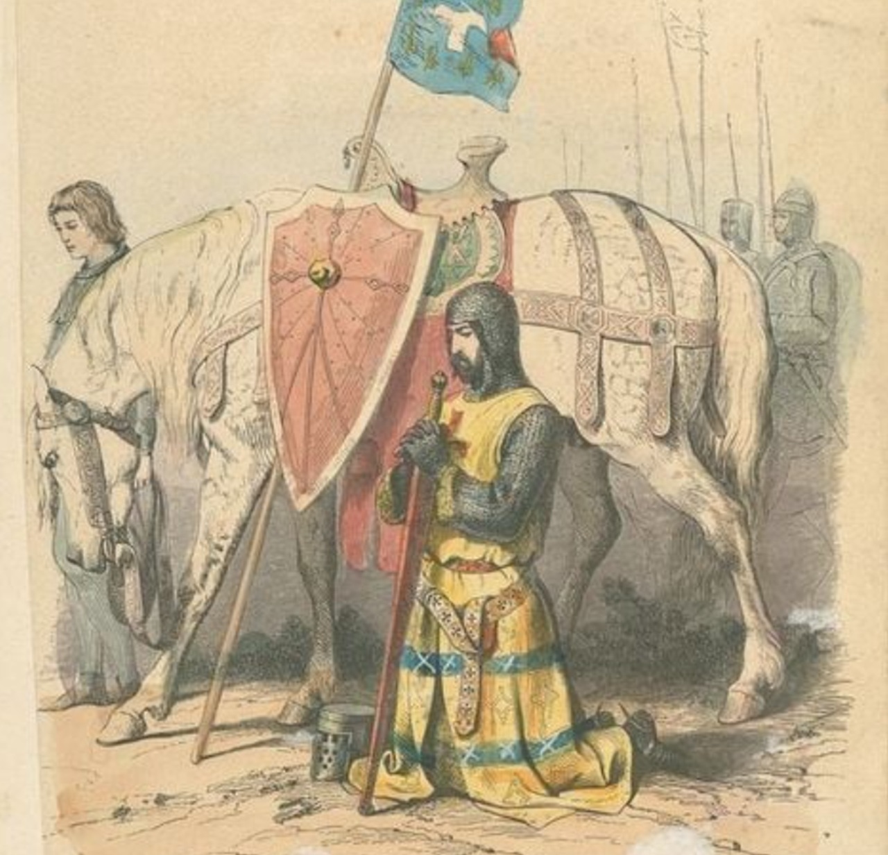 cavaliere d'Aluye durante la crociata XIII secolo