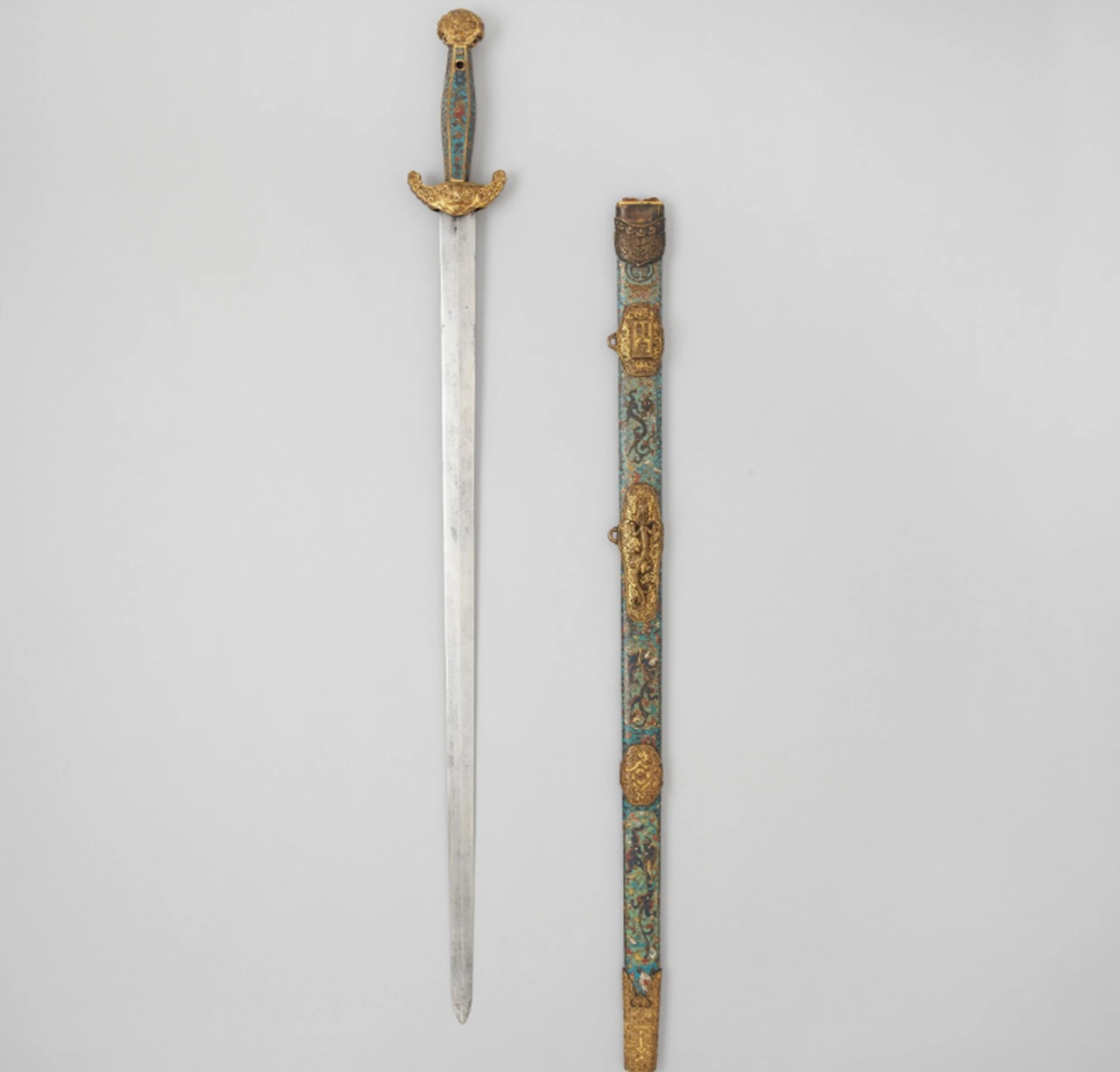 cavaliere d'Aluye spada cinese con decorazioni