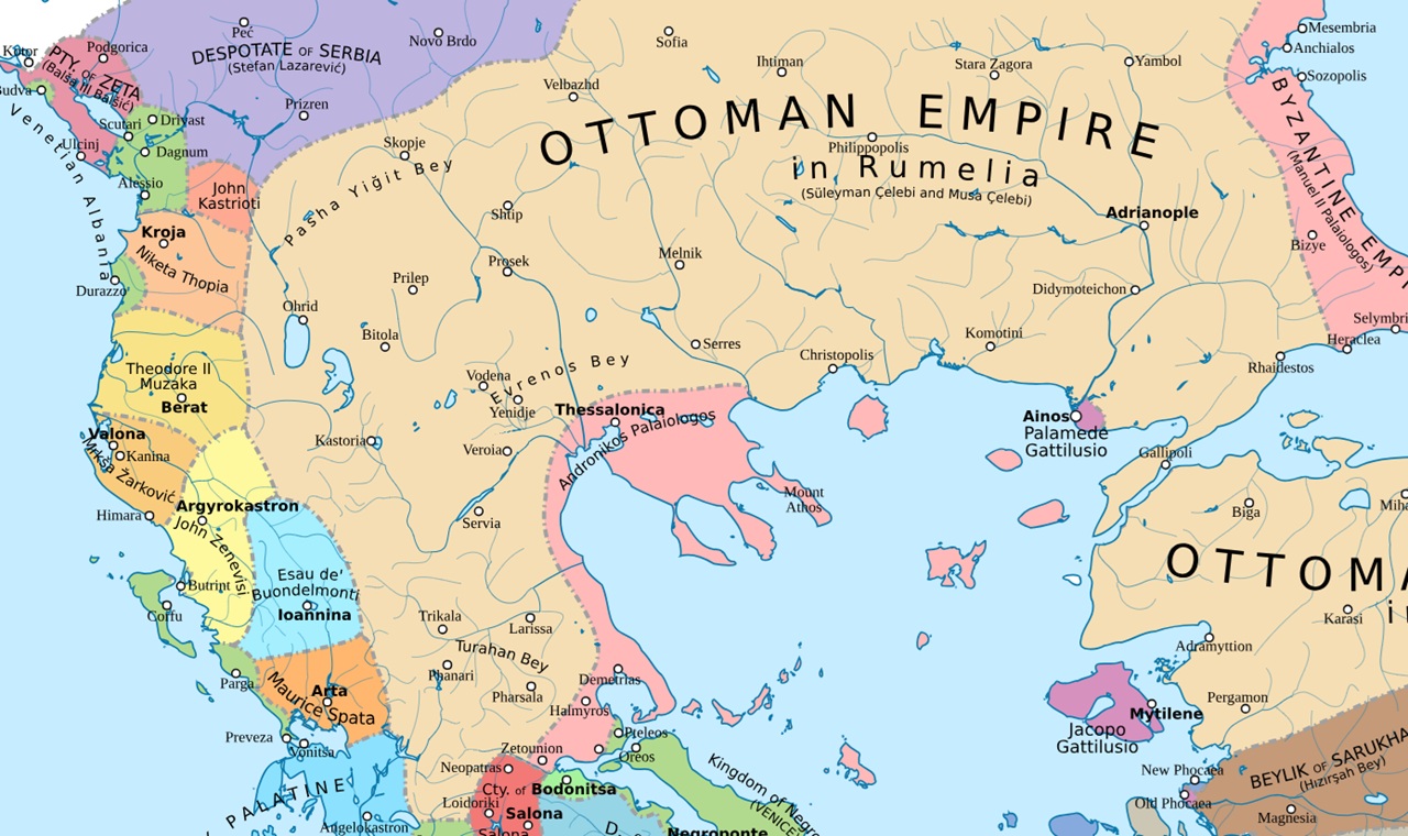 28 novembre estensione domini ottomani 1410 circa