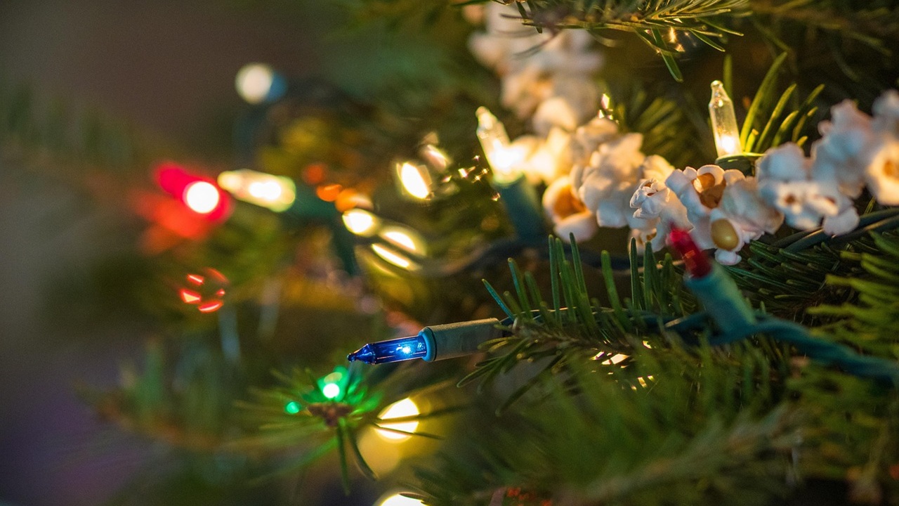 alberi natale popcorn