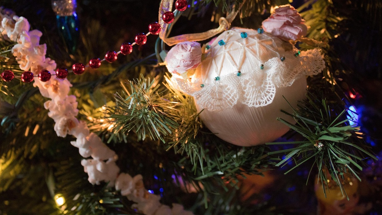 albero natale popcorn