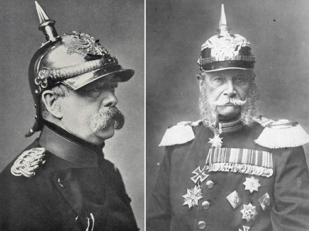 elmi chiodati Bismarck e Guglielmo II