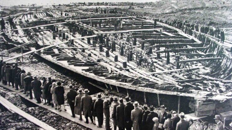 Foto del giorno: il colossale recupero delle navi di Nemi