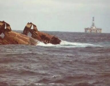 Foto del giorno: la Ocean Ranger, o quel che resta di quel disastro nell'Oceano