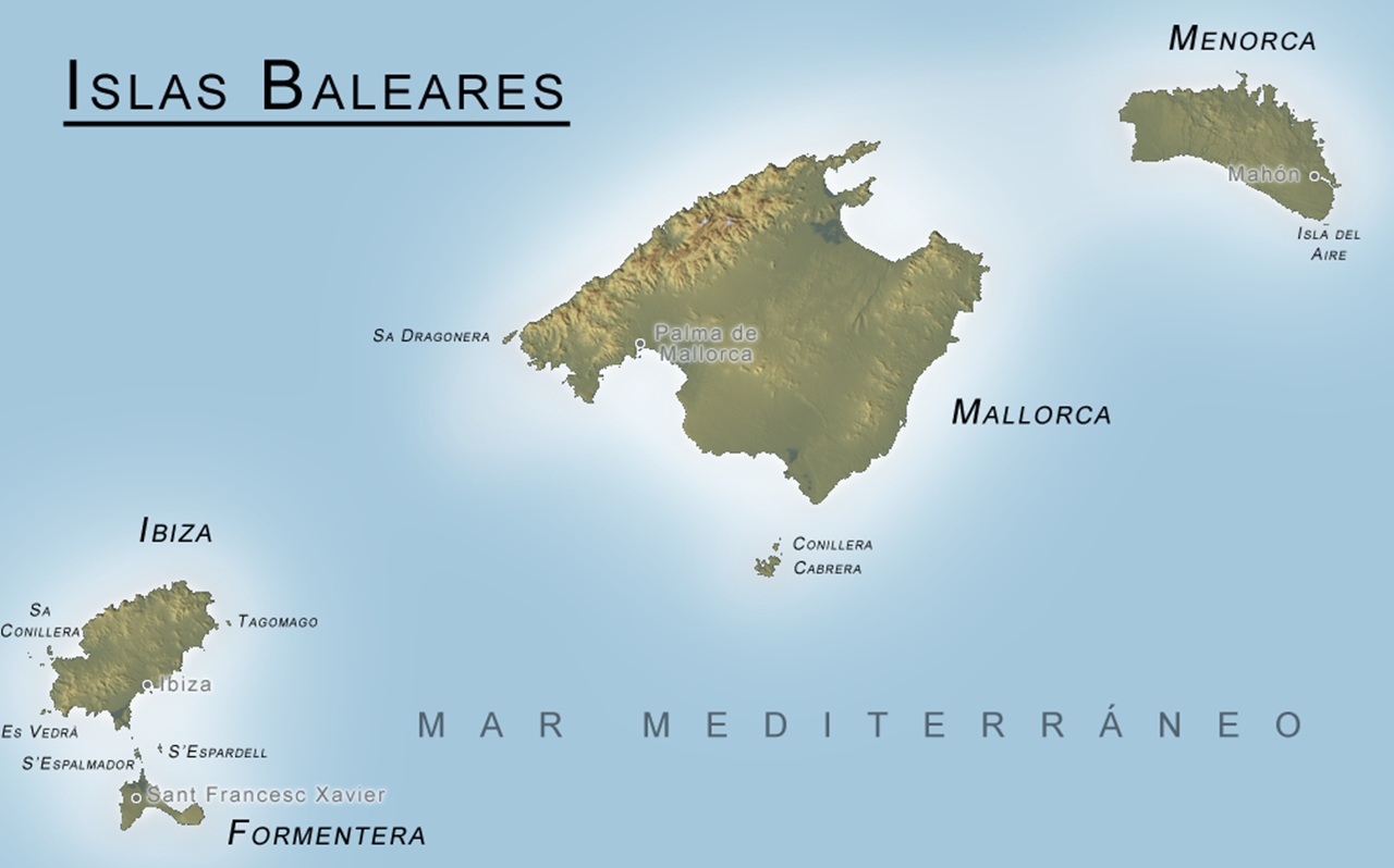 talaiot isole Baleari mappa