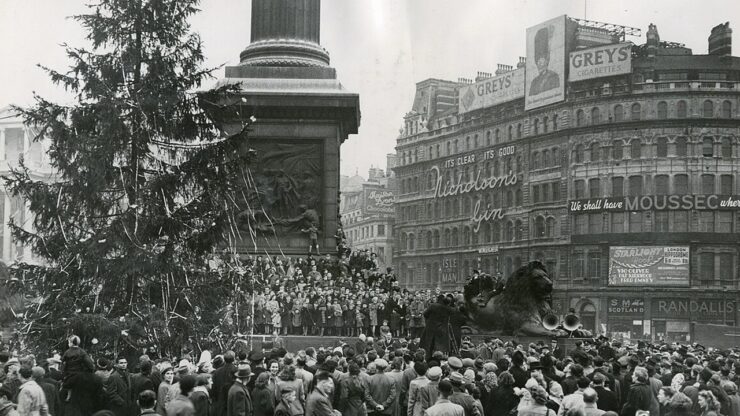 albero natale trafalgar square