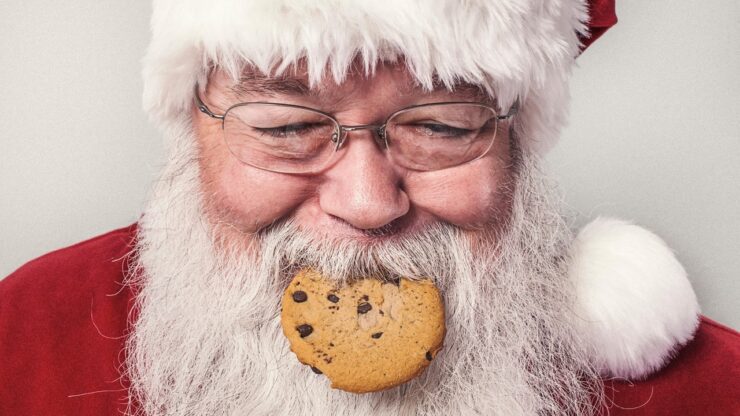 babbo natale biscotti natalizi