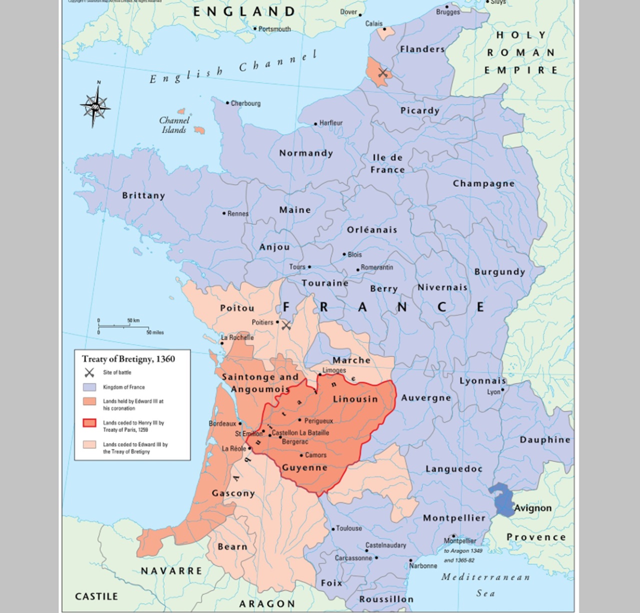 Bertrand du Guesclin Francia dopo Bretigny