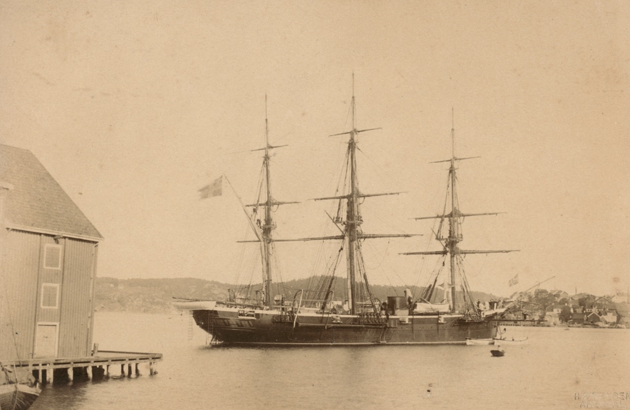 Balder ancorata nel 1885