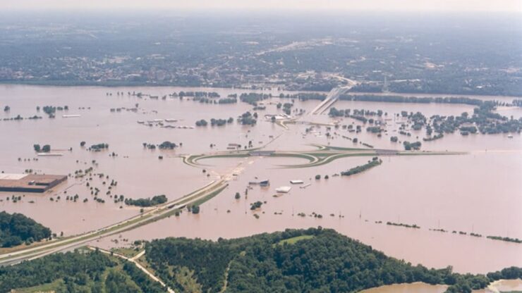 Foto del giorno: far straripare il Mississippi per tradire la moglie...
