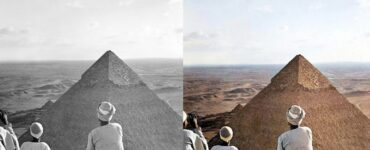 Foto del giorno: il Graf Zeppelin sorvola le Piramidi di Giza