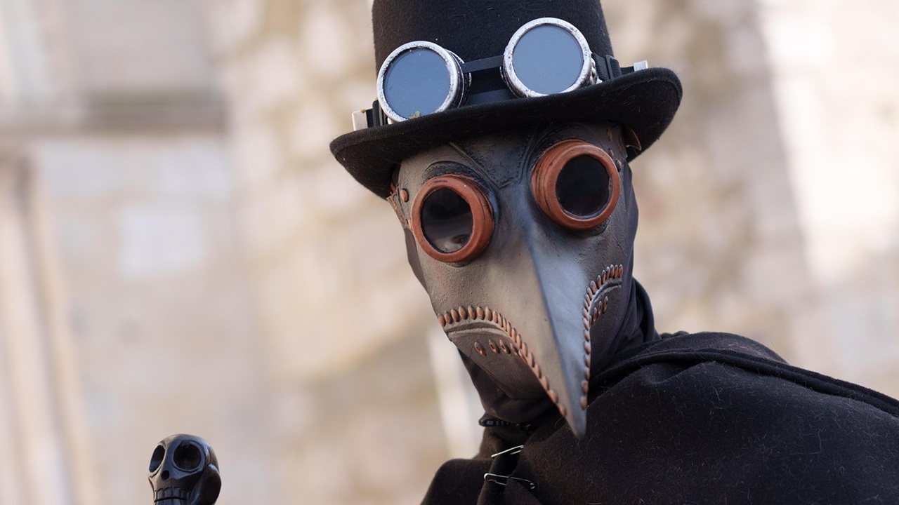 peste nera maschera