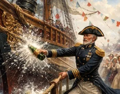 Rompere una bottiglia di champagne per il varo di una nave: perché lo facciamo?