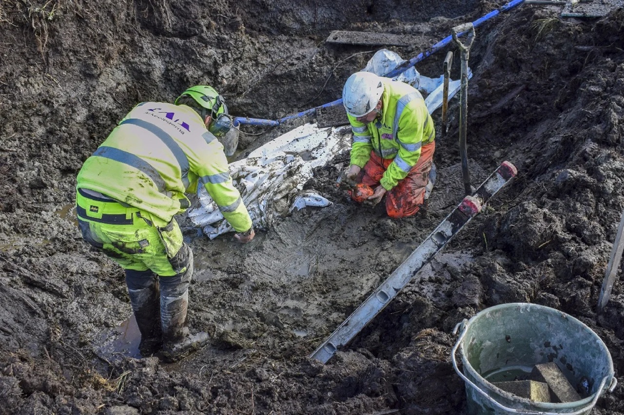 sepoltura cane archeologi