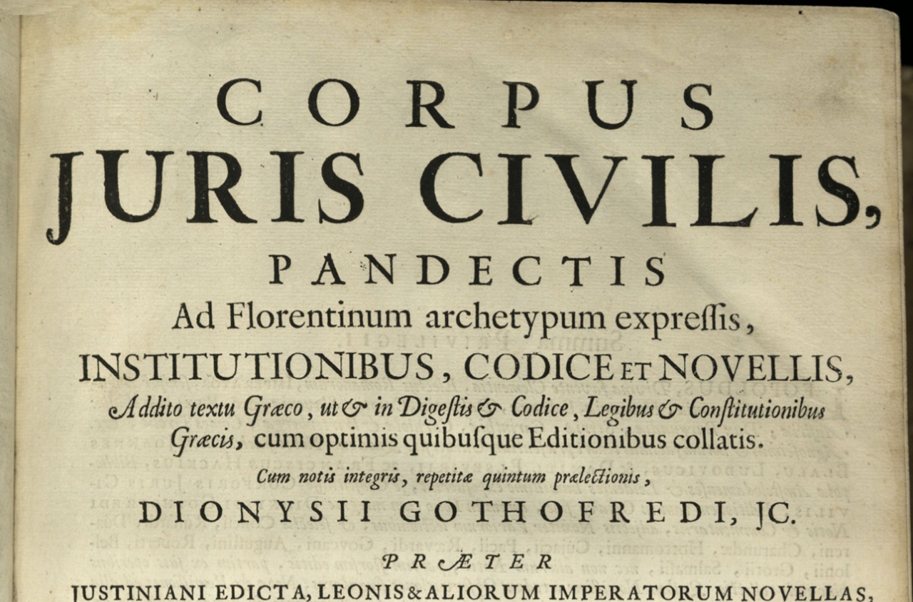 Tizio, Caio e Sempronio Corpus iuris civilis