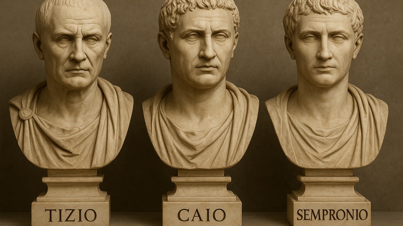 Tizio, Caio e Sempronio, il trio più famoso di sempre