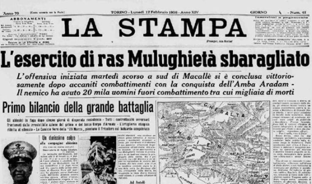 10 febbraio stampa italiana 1936