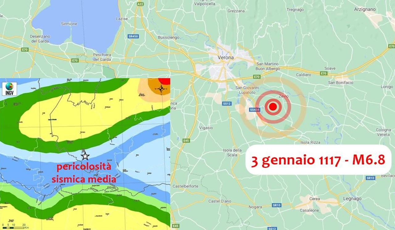 3 gennaio epicentro mappa