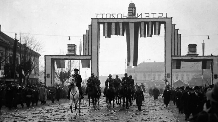 Foto del giorno: Miklós Horthy e l'occupazione ungherese della Cecoslovacchia