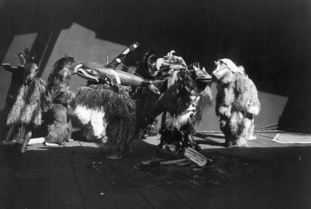 maschere Kwakiutl danza cerimoniale