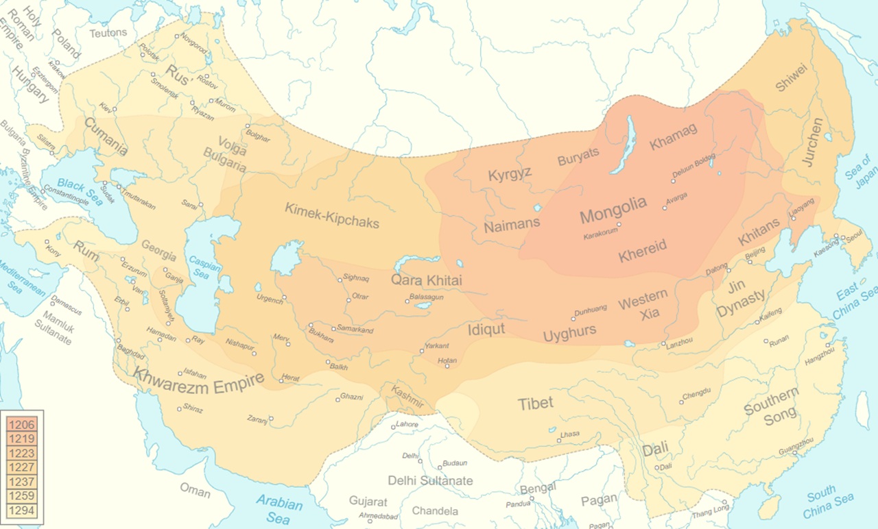 16 febbraio espansione mongola XIII secolo