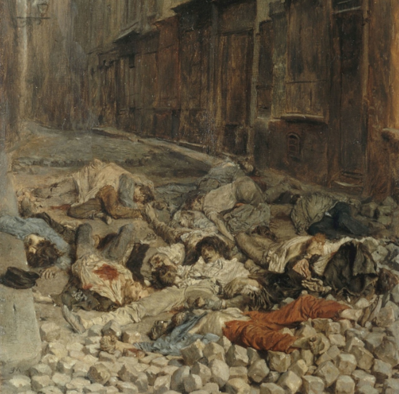 22 febbraio dipinto barricate parigine