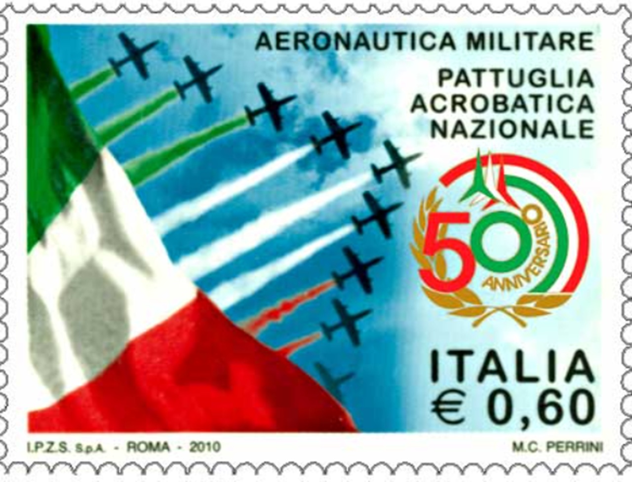 Frecce Tricolori francobollo