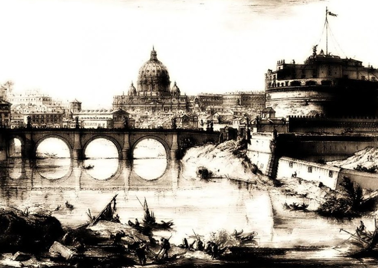 mula imbizzarrita ponte sant'angelo