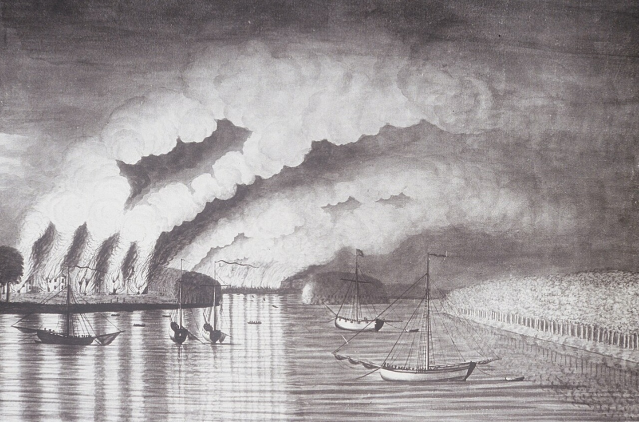 grande deportazione degli acadiani incendio Nuova Scozia